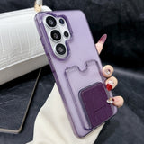 Glitter Card Holder Phone Case For Samsung