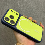 Color-blocked Magnetic Phone Case For iPhone