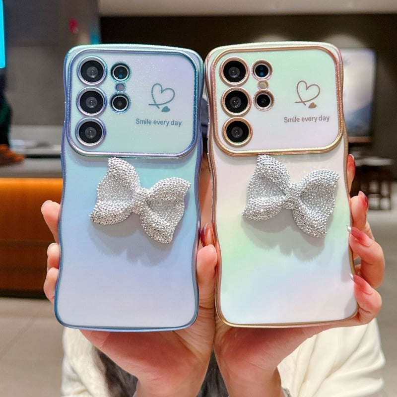 Rhinestone Bow Phone Case For Samsung