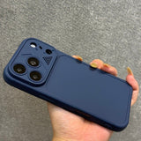 Matte Large View Window Soft Phone Case For iPhone
