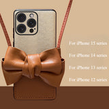 Brown Bow Phone Case For iPhone