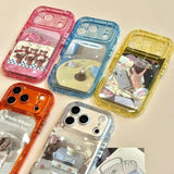 Transparent Candy-Colored Phone Case For iPhone