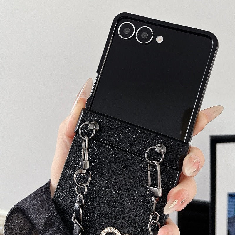 Heart Crossbody Phone Case For Samsung Z Flip 7 6 5 4 3