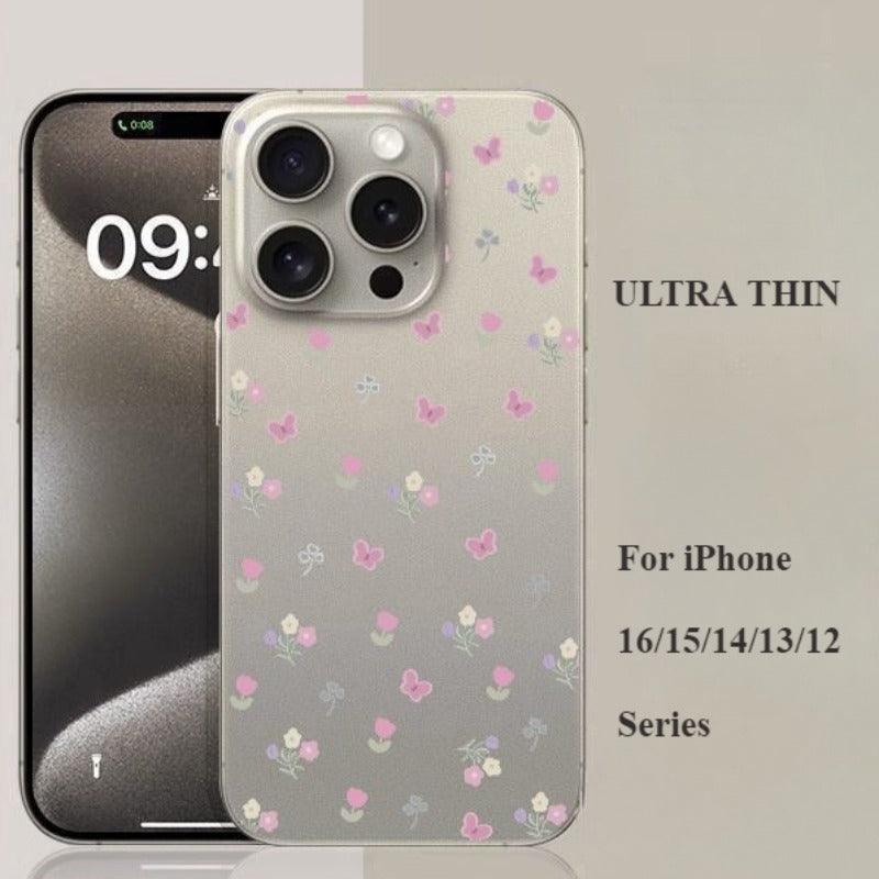 Ultra-thin Flower Soft Phone Case For iPhone