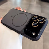 Frosted Magnetic Phone Case with Lens Protector For iPhone