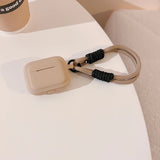 Cute with Strap Silicone Soft Cover Case For Apple AirPods