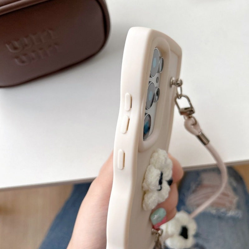 3D Wave Flower Phone Case For Samsung