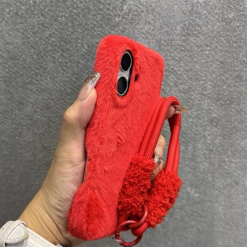 Plush Anti-fall Mobile Phone Case For iPhone