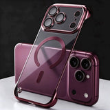 Ultra Thin Frameless Plating Phone Cases For iPhone