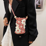 Knitted Crossbody Phone Bag