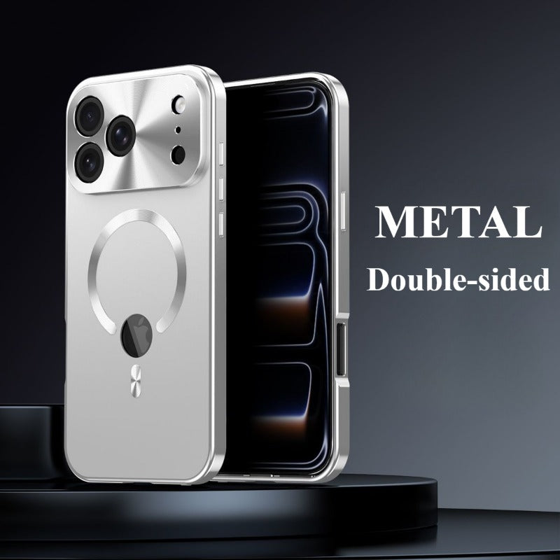 Metal Double-Sided Marker Magnetic Phone Case For iPhone