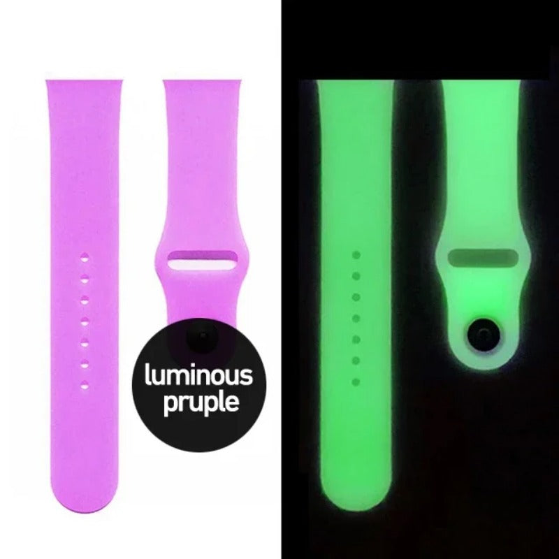 Silicone Glow Luminous Band Straps For Apple Watch iwatch SE 345678