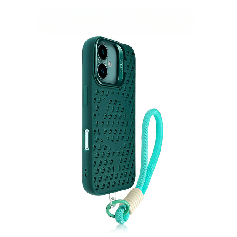 Heat Dissipation Breathable Mesh Magnetic Soft Phone Case For iPhone