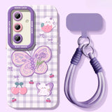 Lattice Butterfly Silicone Phone Case For Samsung