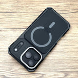 Shockproof Armor Matte Translucent Magnetic Case For iPhone