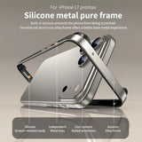 Hybrid Silicone Frame Aluminum Metal Case For iPhone Better Heat Alloy Bumper Accessories