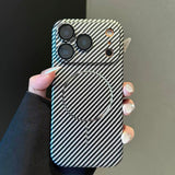 Striped Magnetic Phone Case For iPhone