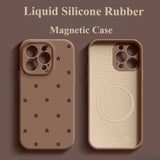 Liquid Silicone Magnetic Phone Case For iPhone