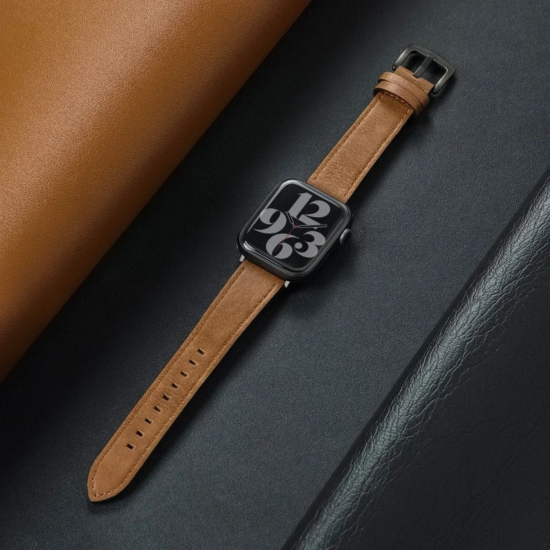 Leather Strap For Apple Watch S10 42MM 44MM 45MM 49MM 38MM 40MM 41MM