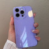 Fine Glitter Fluorescent Powder Phone Case For iPhone