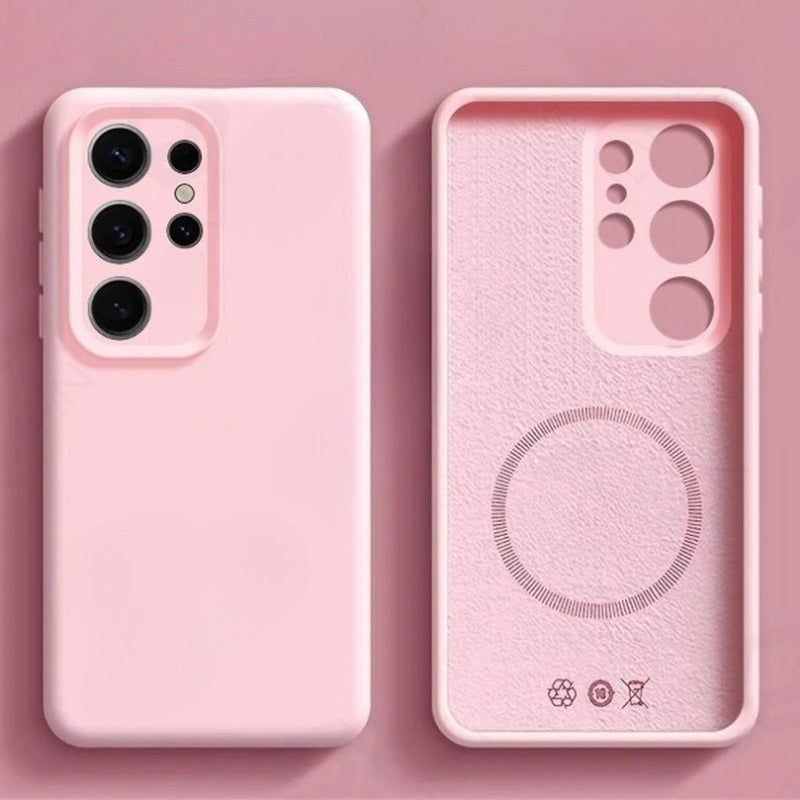 Original Liquid Silicone Magnetic Case For Samsung