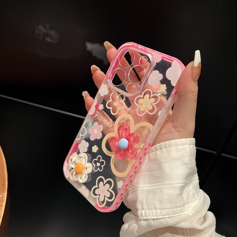3D Flower Phone Case For iPhone