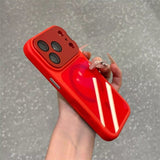 Lens Holder Soft Edge Phone Case For iPhone