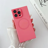 Square Frame Magnetic Phone Case For iPhone