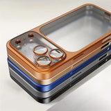 Luxury Plating Matte Hard Phone Case for iPhone 18 17 Air 16 15 14 13 ProMax Camera Lens Film Protector Frosted Shockproof Cover