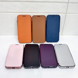 Transparent Flip Stand Card Holder Phone Case For iPhone