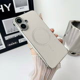 Ultra-thin Magnetic Frameless Leather Phone Case For iPhone