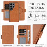2 in 1 Wallet Magnetic Case For Samsung