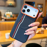Magnetic Color-blocking Phone Case For iPhone