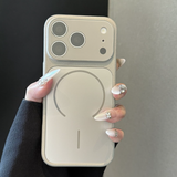 Lychee-textured Frosted Magnetic Phone Case For iPhone