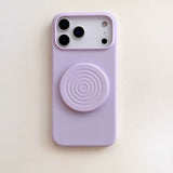 Liquid Silicone Wave-Shaped Stand Phone Case for iPhone