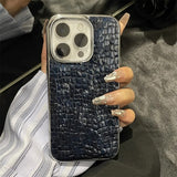 Luxury Glossy Crocodile Pattern Case For iPhone