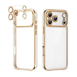 Electroplated Transparent Magnetic Phone Case For iPhone