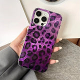 Leopard Print Stylish Lovely Heart Soft Phone Case For iPhone