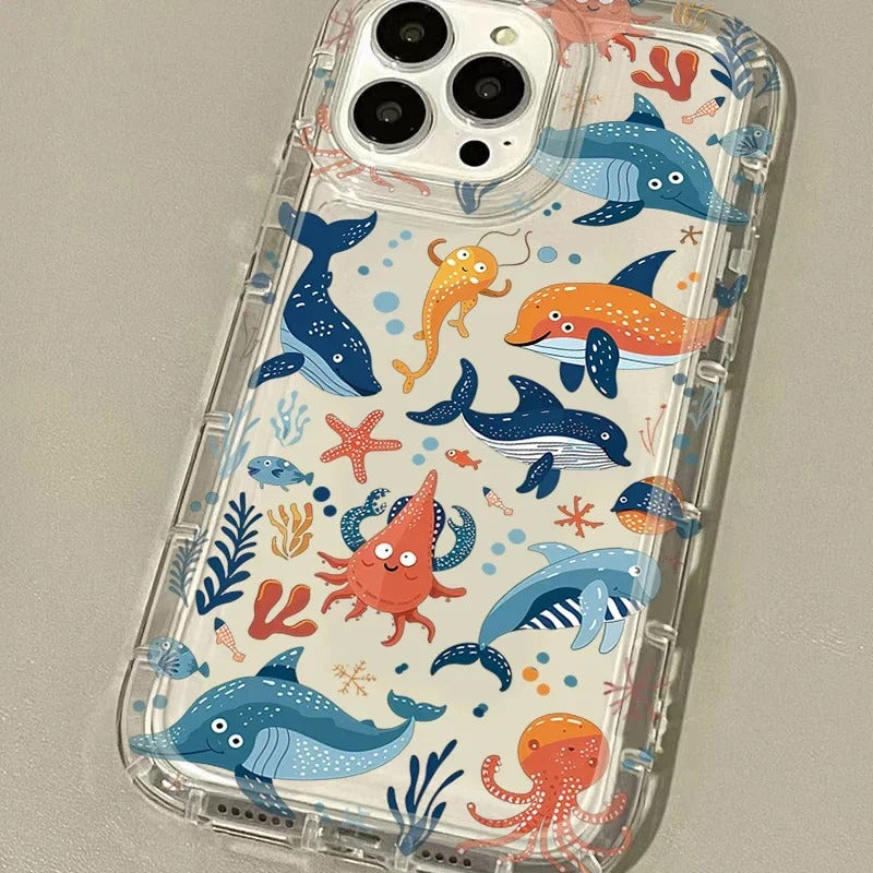 Colorful Clear Phone Case For iPhone