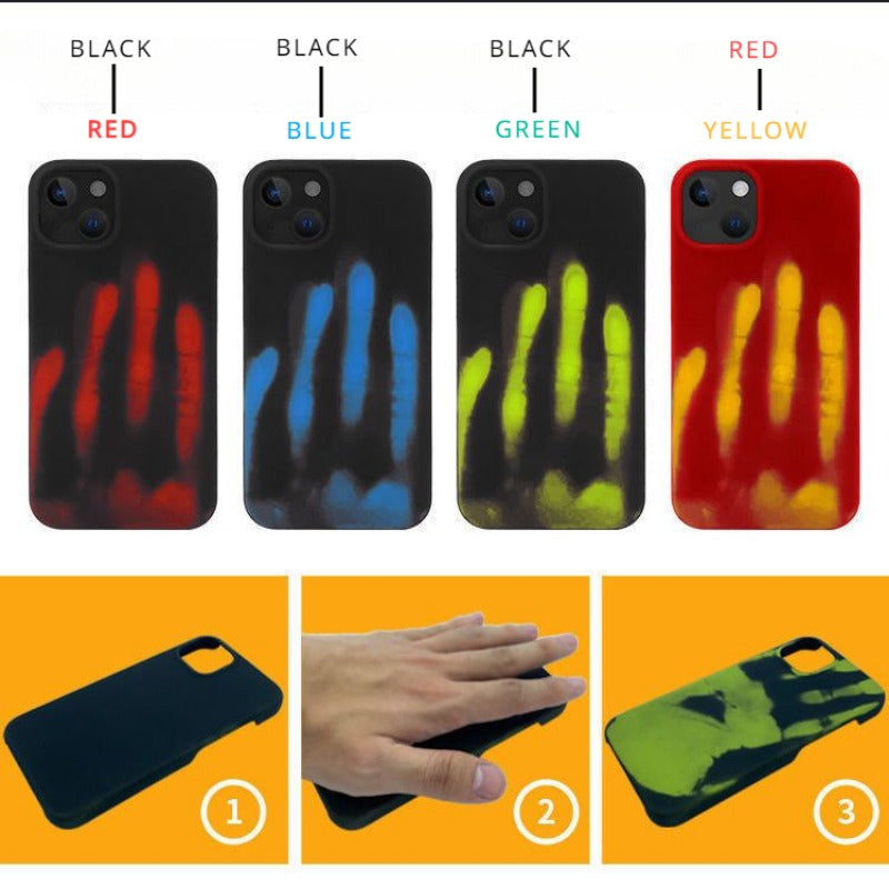 Heat Sensing Color Changing Phone Case For iPhone