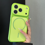 Lychee-textured Frosted Magnetic Phone Case For iPhone