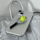 Creative 3D Tennis Racket Soft Phone Case for iPhone