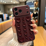 Heart-shaped Cup Frameless Phone Case For iPhone