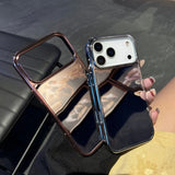Luxury Plating Make Up Mirror Phone Case For iPhone