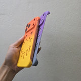 Cat-shaped Cutout Frameless Phone Case For iPhone