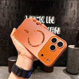 Large Window Magnetic Phone Case For iPhone