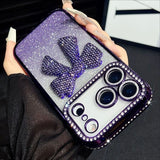 3D Bow Electroplated Phone Case For iPhone