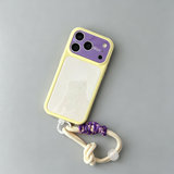 Large-view Frosted Phone Case with Lanyard For iPhone
