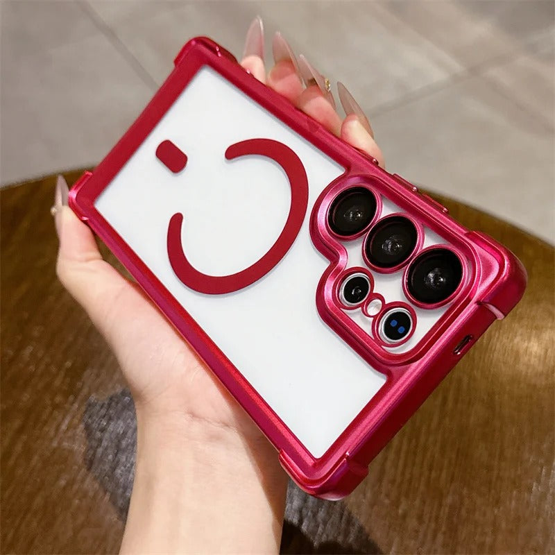 Plating Matte Acrylic Magnetic Case For Samsung