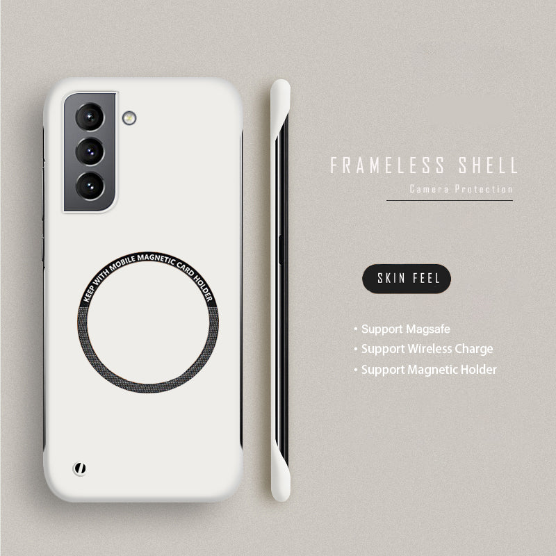 Hard PC Frameless Magnetic Phone Case For Samsung